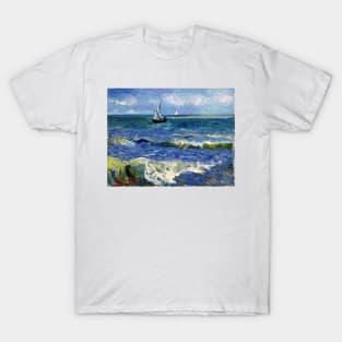 Vincent van Gogh Seascape near Les Saintes-Maries-de-la-Mer T-Shirt